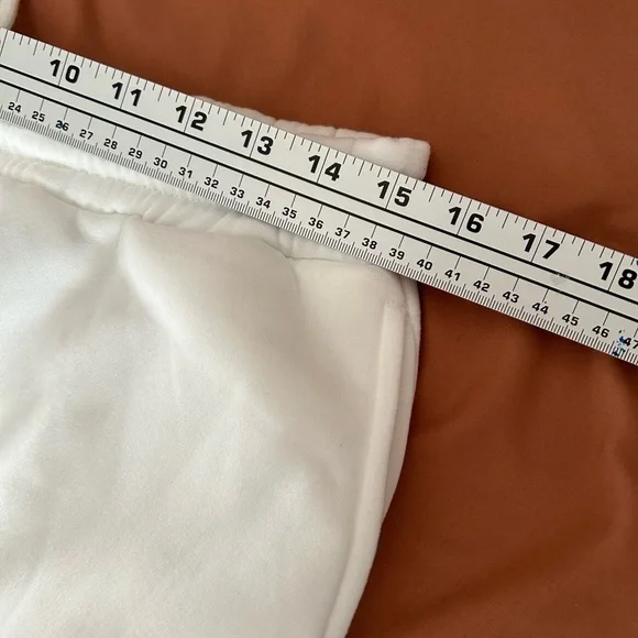 Women’s Bright White Sporty Sweatpants Size XL Baggy Casual Relaxed - Picture 6 of 8